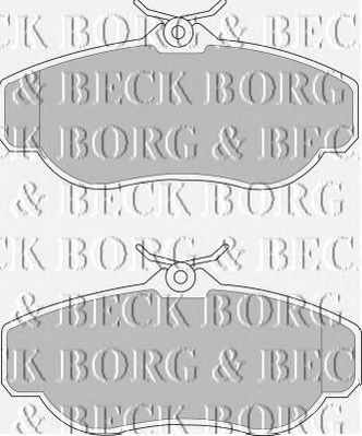 BORG & BECK bbp1429 -  Комплект тормозных колодок, дисковый тормоз